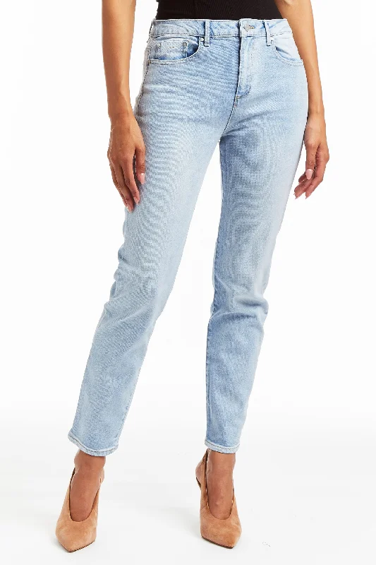 High Rise Slim Straight Jean In Indigo Women's Vintage-Inspired Clothing