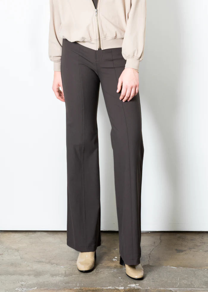 Ruthie Wide Leg Pant - Espresso Trendy Boutiques Online