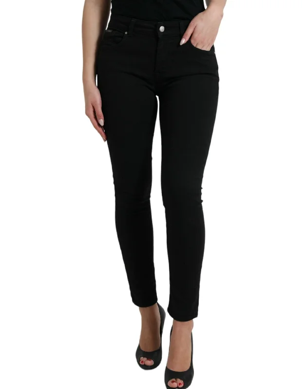 Dolce & Gabbana Elegant  Mid-Waist Stretch Women's Jeans Women's Transitional Attire