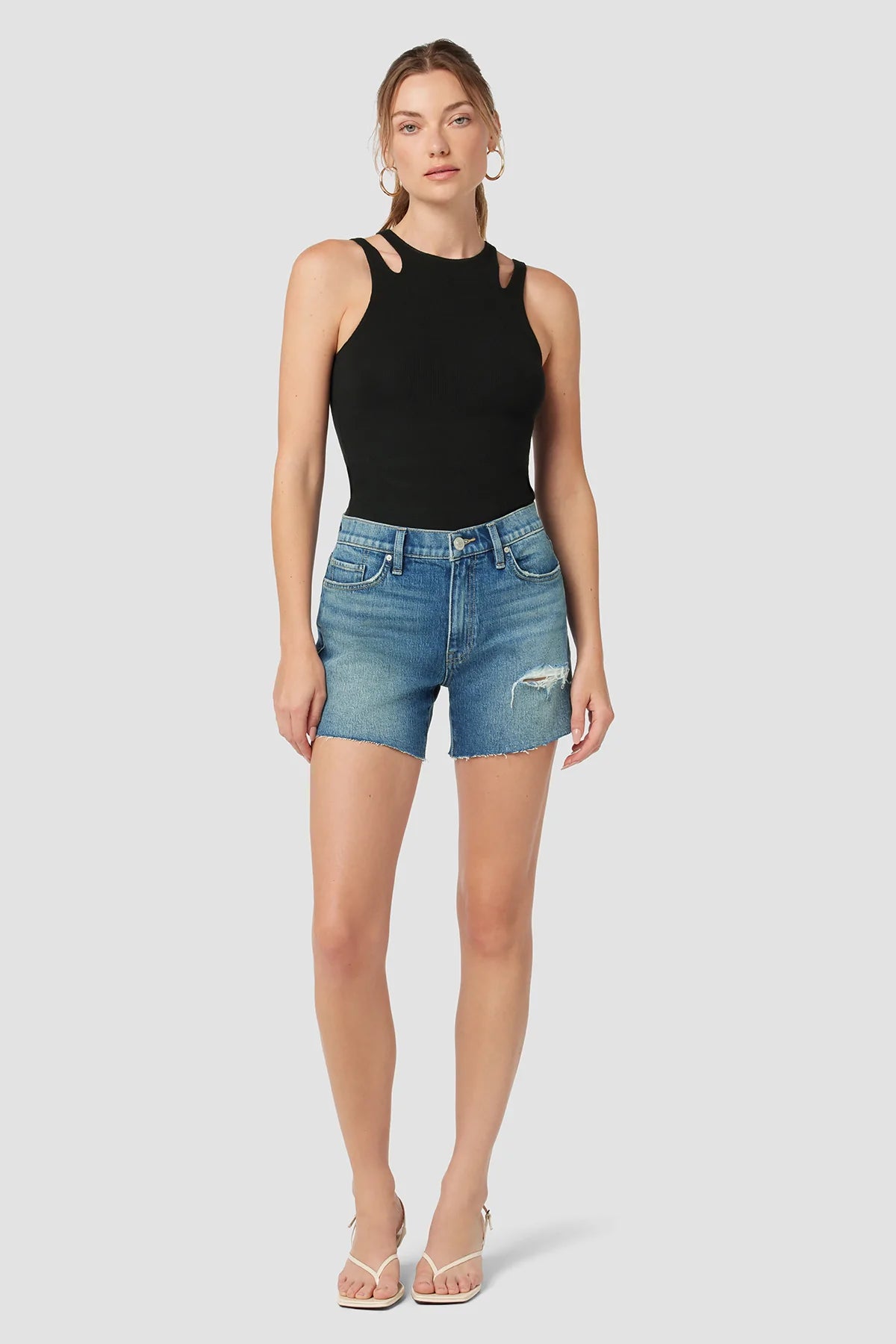 Devon High Rise Boyfriend Shorts - Surf City Women's High-Fashion Outfit