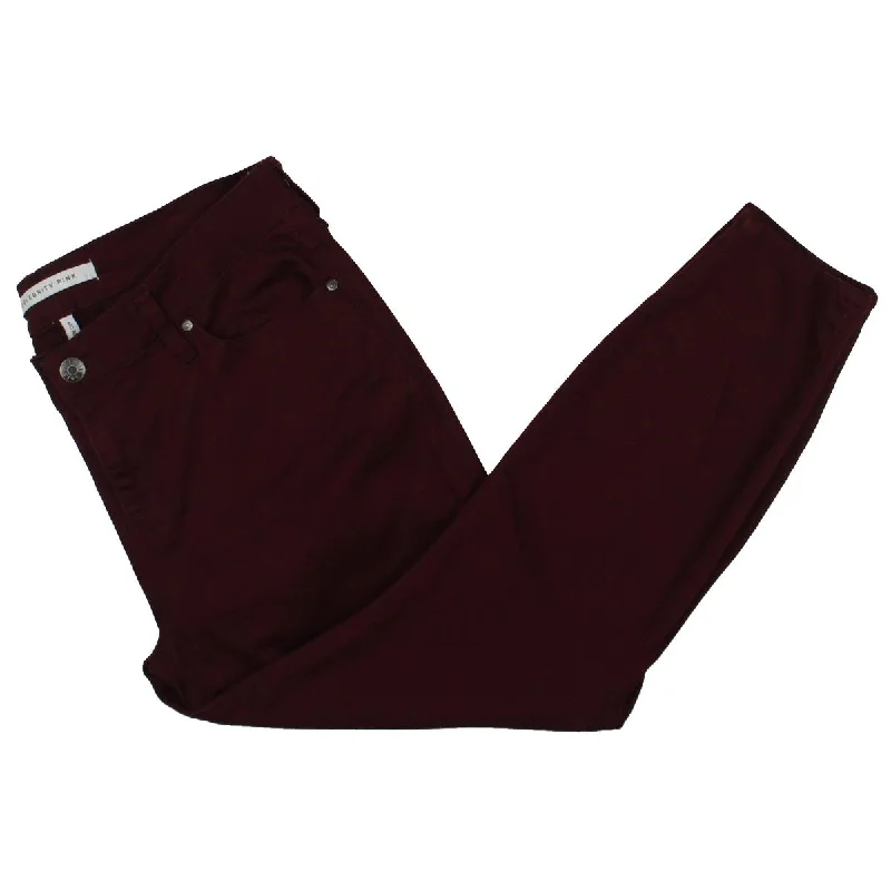 Plus Womens Denim Mid-Rise Colored Skinny Jeans Outlet Clothing