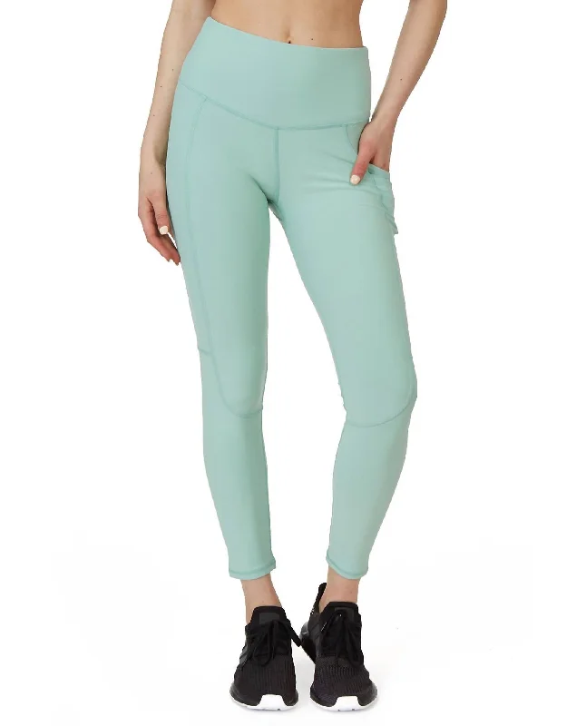 Becky Ankle Legging With Pockets In Pistachio Women's Loungewear Clothes