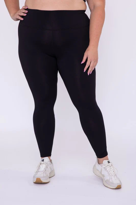 Mono B Form Fit Black Leggings Women's Trendy Clothing