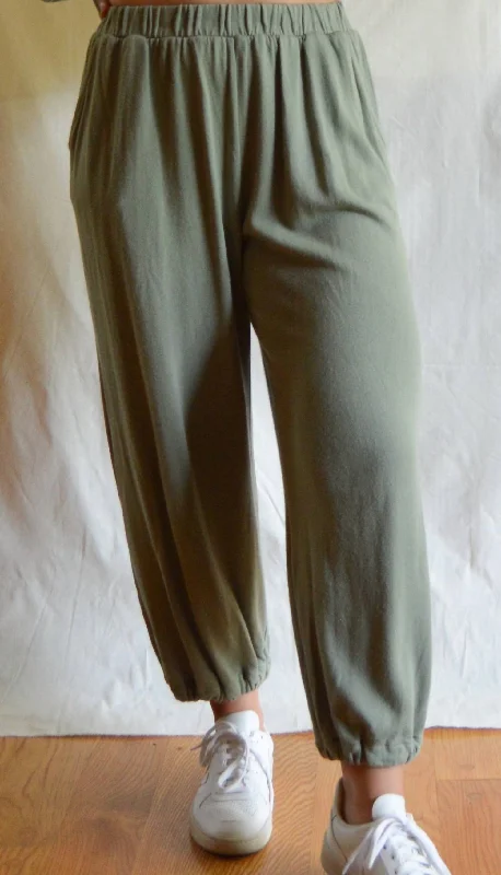 Oversized Tova Pant In Olive Charming Women's Garments