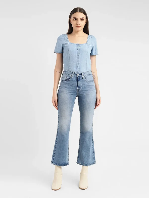 Women's High Rise 726 Flared Fit Jeans Women's Transitional Outfit