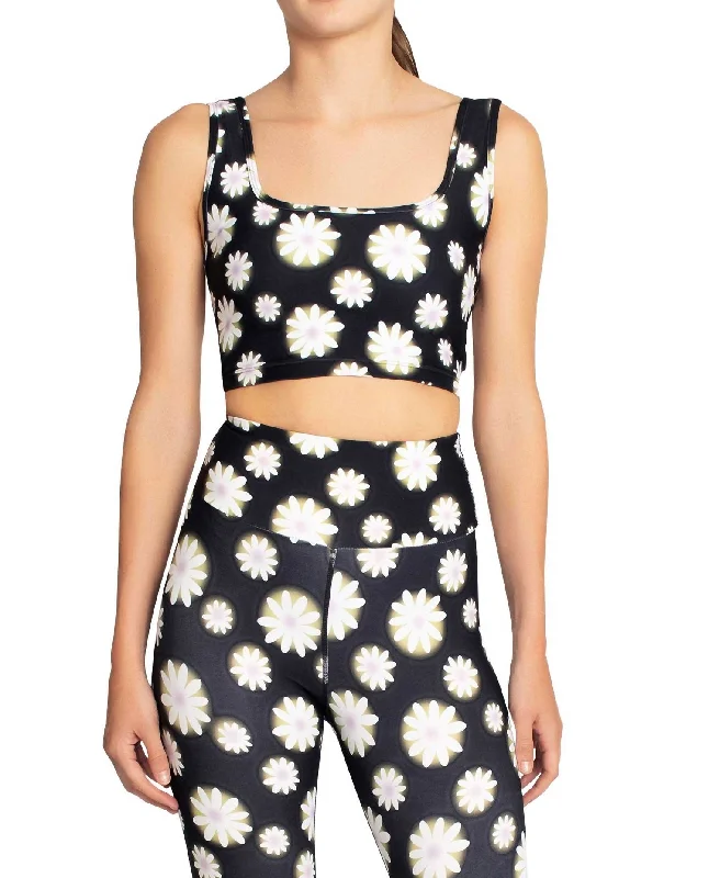 Sports Bra Top In Hazy Daisy Women's Outfit