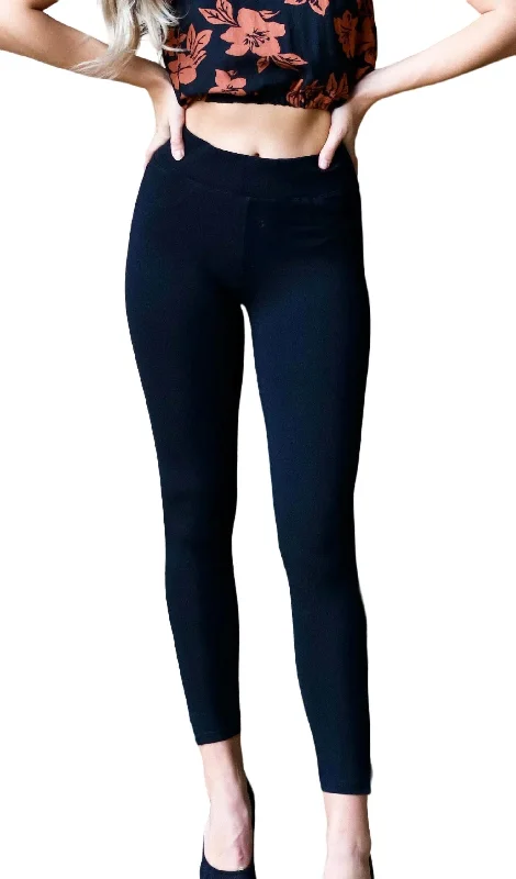 Perfect Mid-Rise Skinny Pants In Black Casual Clothes For Women