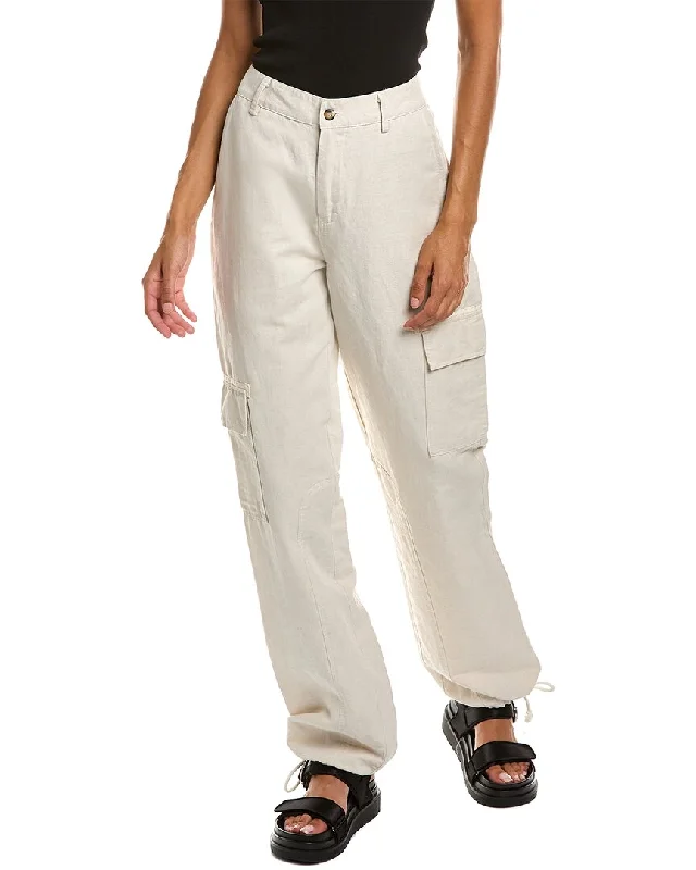 Burning Torch Heartland Linen-Blend Cargo Pant Women's Holiday Attire