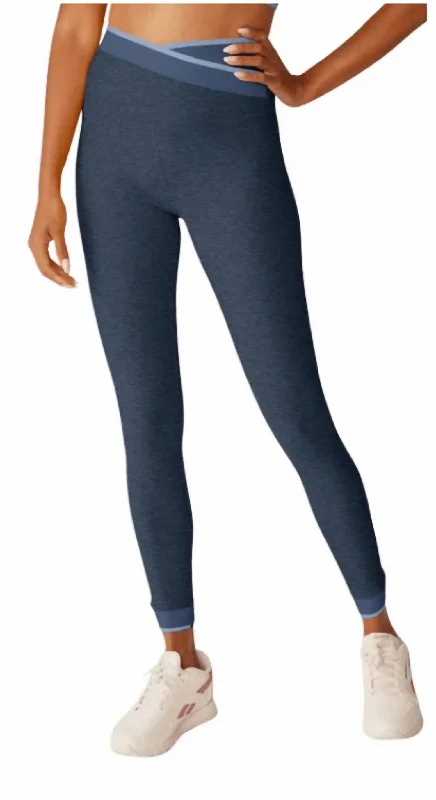 Spacedye In The Mix Legging In Nocturnal Navy Women's Fashion Clothing