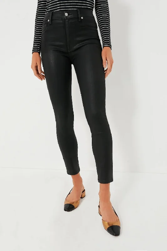 The High Waist Ankle Skinny In Silblack Clothes For Sale