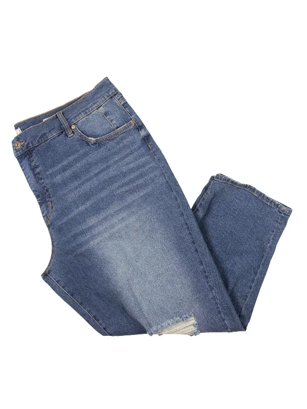 Plus Mika Bestie Womens Denim Destroyed Boyfriend Jeans Best Boutiques Online