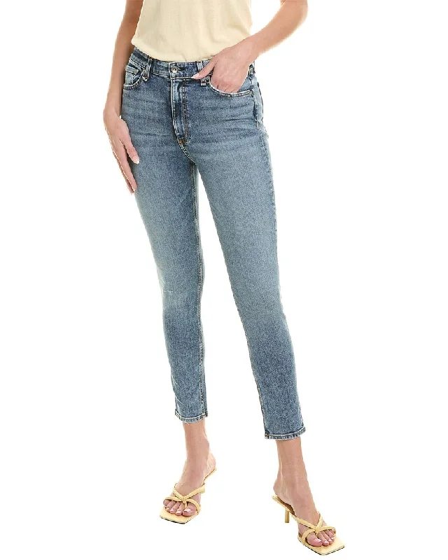 rag & bone Nina High-Rise Norwalk Ankle Skinny Jean Designer Women's Fashion Online