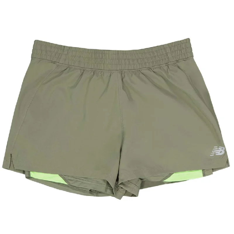 New Balance - Women's 2-In-1 Shorts (WS21459 CGN) Comfortable Garments For Women