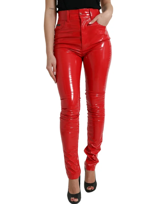 Dolce & Gabbana High Waist  Skinny Pants - Sleek and Women's Chic Women's Comfy Attire For Lounging