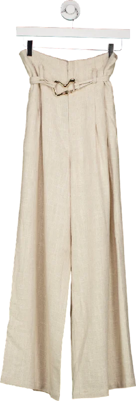 MOTF Beige Wide Leg Trousers UK M Clothing For Women