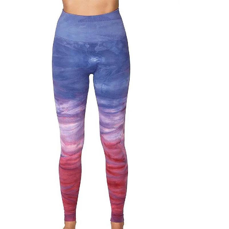 Womens High Rise Watercolor Leggings Clothes Sales