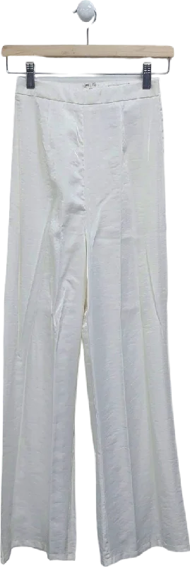 Nasty Gal White Trousers UK 4 Affordable Luxury Women's Garments