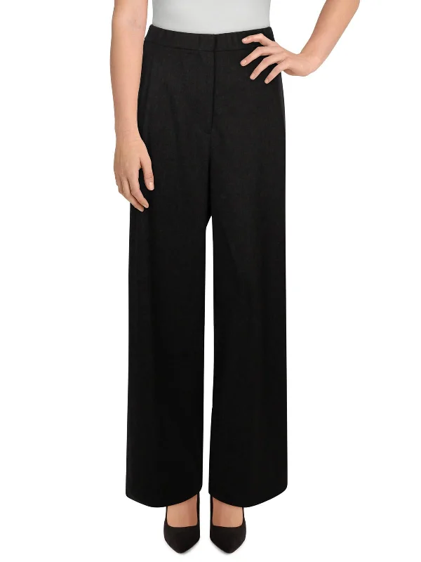 Womens Pleated High Rise Wide Leg Pants Elegant Women's Clothing Online