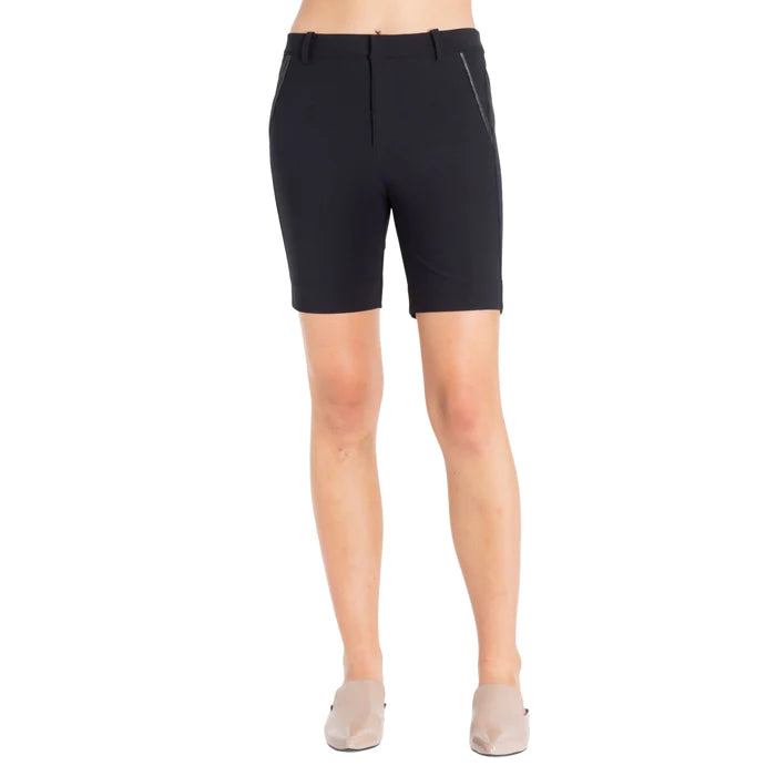 Tyler Stretch Chino Shorts - Black Online Boutiques Clothing