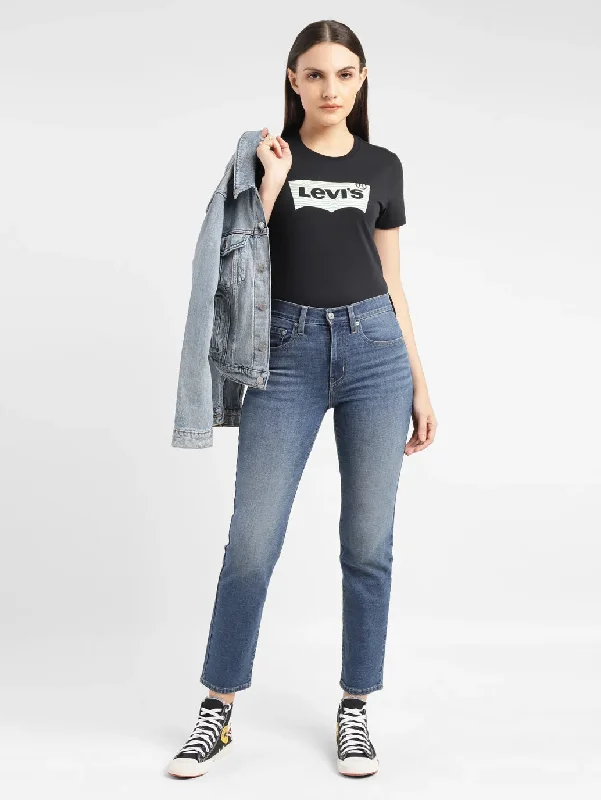 Women's High Rise 724 Straight Fit Jeans Women's Vintage-Inspired Outfit