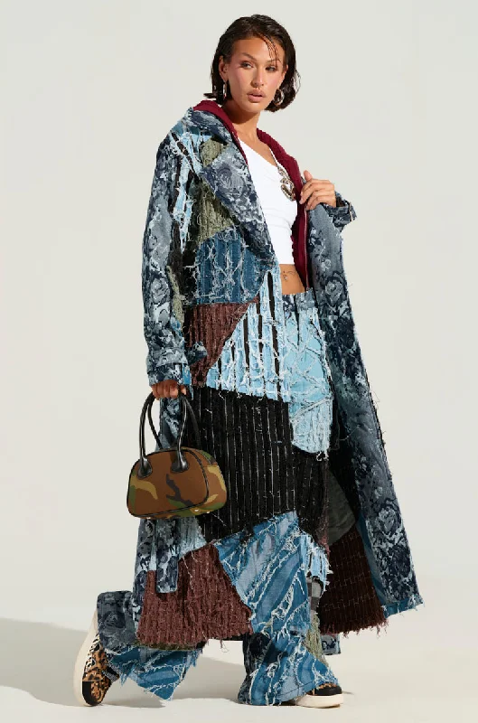 RONNY PATCHWORK TRENCH Timeless Women's Clothing