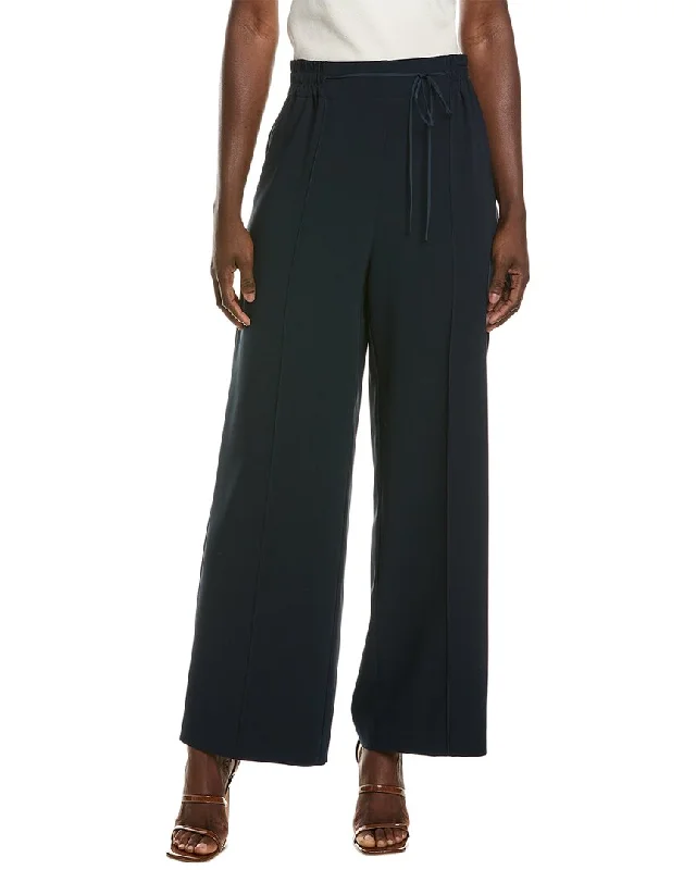 Oscar de la Renta Tie-Waist Detail Silk-Blend Pant Women's Clothing For Everyday Wear