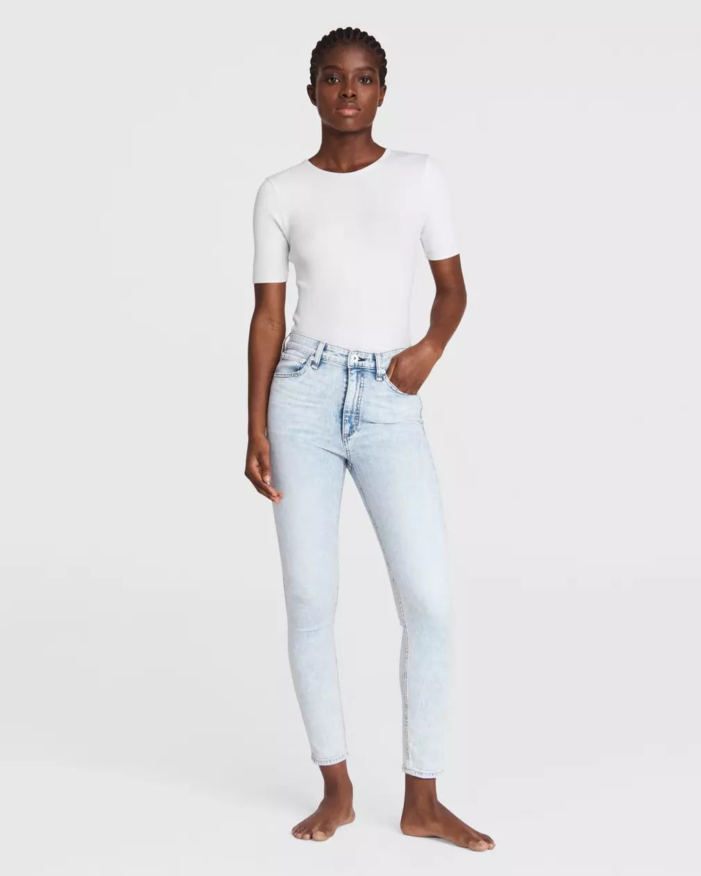 Nina High-Rise Skinny- Mica Women's Clothing Outfit Set