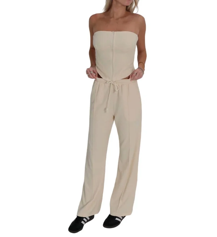 En Route Pants In Cream Sale Clothes Online