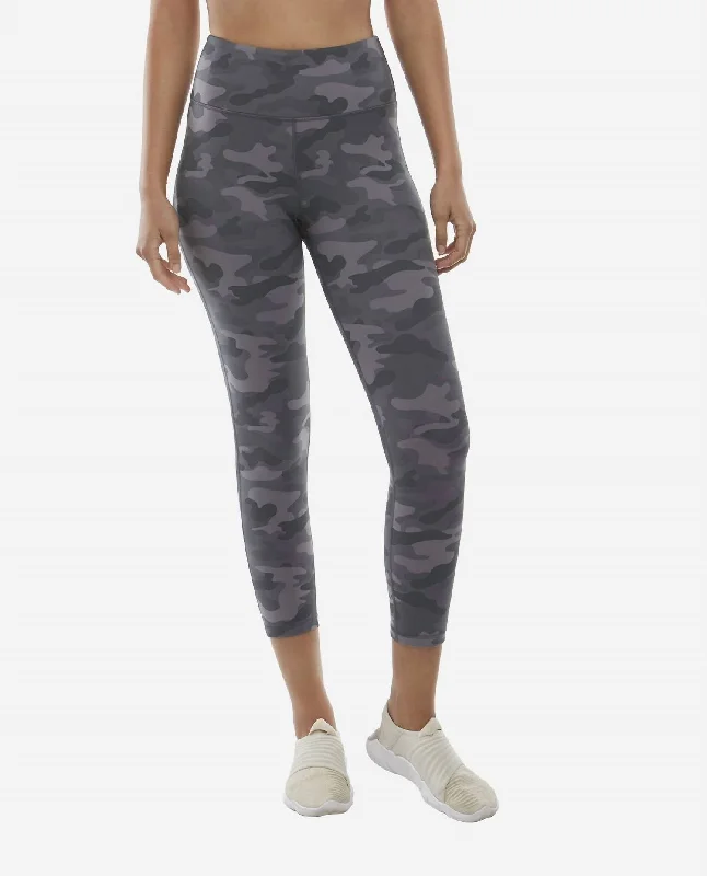 Camo 7/8 Leggings In Grey Camo Print Women's Clothing Brands