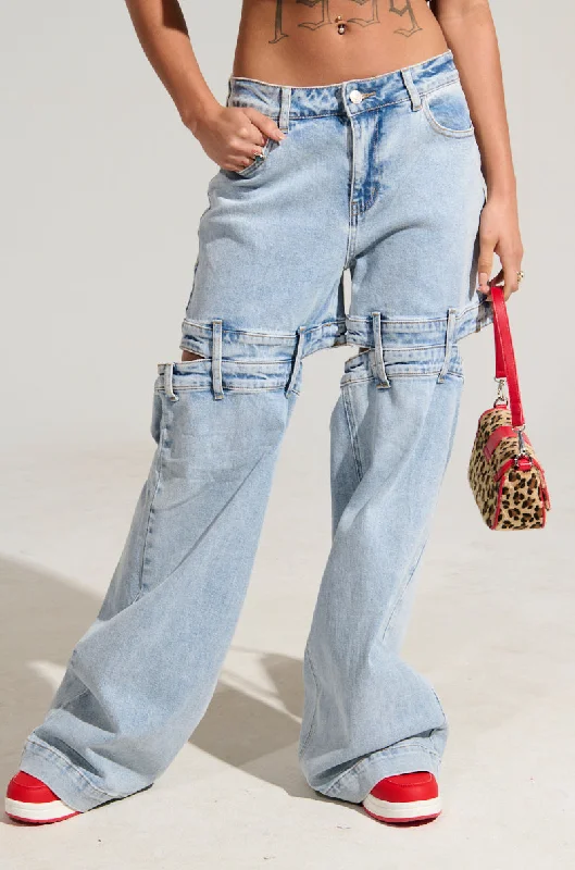 LET LOOSE DENIM PANT Women's Evening Outfit