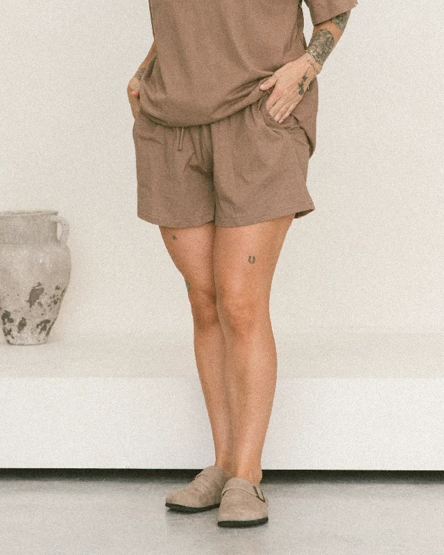 Essentials Shorts | Brown Women Online Clothing Boutiques