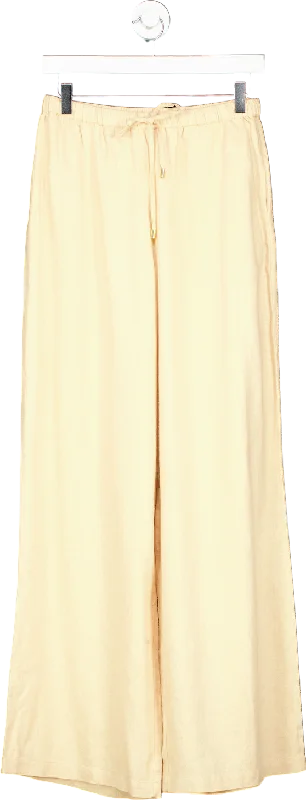 Monday Beige Wide Leg Trousers US P Everyday Women's Fashion Trends