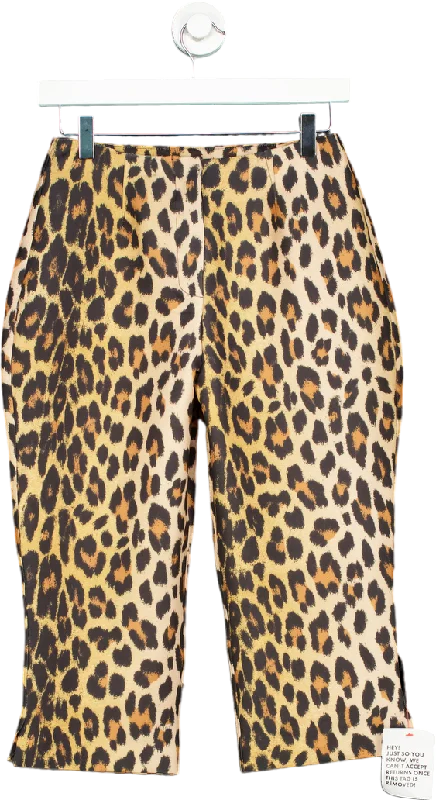 Topshop Leopard Print Trousers UK 8 Women's Fashion Clothing