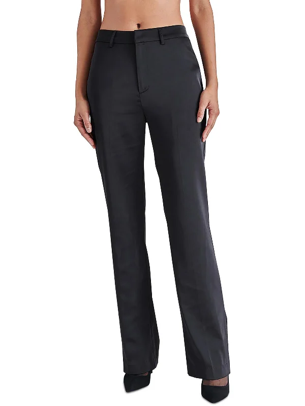 Mercer Womens Mid Rise Formal Straight Leg Pants Women's Clothes Online Shopping