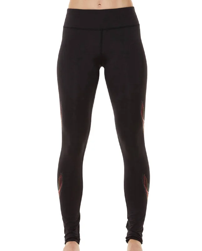 Vortex Full Length Leggings In Black Chic Women's Outfit